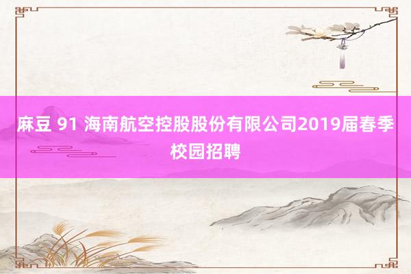 麻豆 91 海南航空控股股份有限公司2019届春季校园招聘